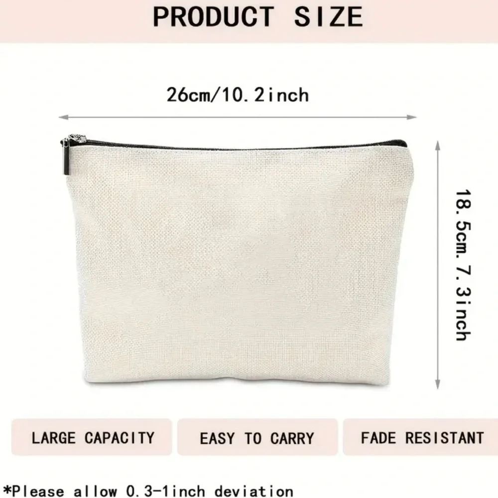 Cosmetic/ Travel Bag with Zipper & Print of Taylor Swift’s Lyrics Song Red NEW